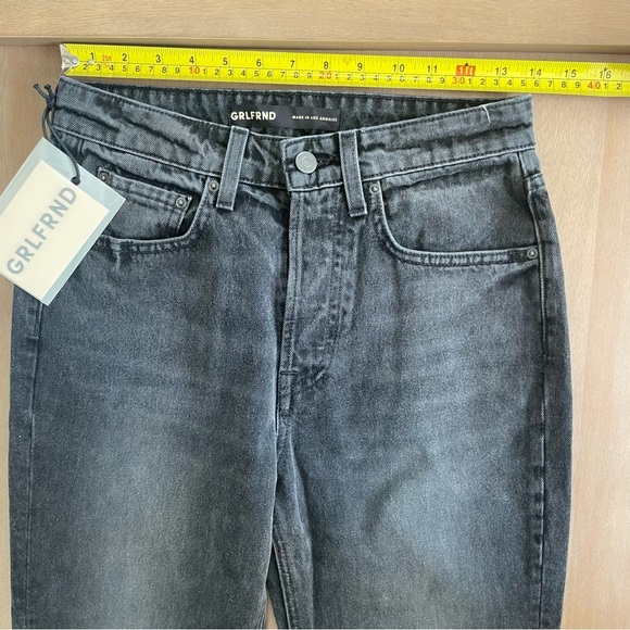 GRLFRND Karolina High Rise Straight Crop Black Jeans - Picture 11 of 12